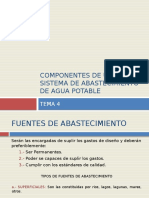 Componentes de Un Sistema de Abastecimiento de Agua