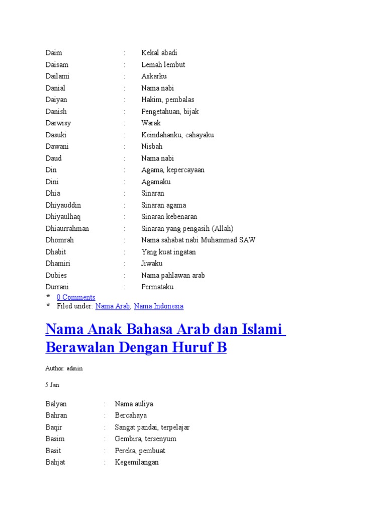 Nama Anak Pdf