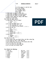 Final Assignment 2017-18 Moral Science Ex.1 Fill in The Blanks