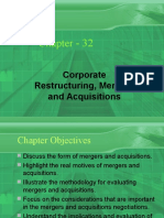 Chapter - 32: Corporate Restructuring, Mergers and Acquisitions