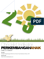 Checklist Indikator Anak Usia 2-3 Tahun PDF