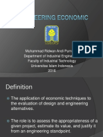 Muhammad Ridwan Andi Purnomo Department of Industrial Engineering Faculty of Industrial Technology Universitas Islam Indonesia 2016