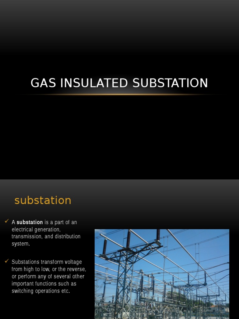 Gas Insulated Substation Overview | PDF | Electrical Substation ...