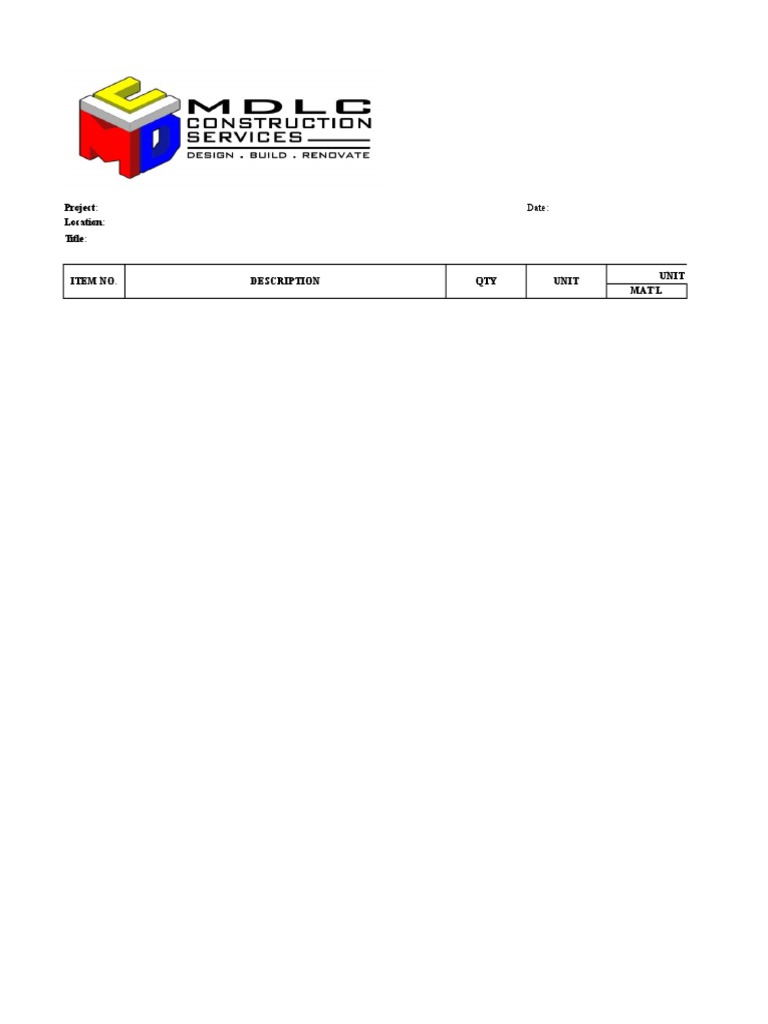 Project Cost Breakdown Template | PDF | Business