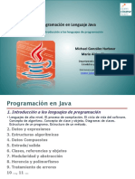 Programación en Lenguaje Java. Tema 1. Introducción A Los Lenguajes de Programación