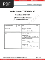 Panel AUO T260XW04 V3 0 PDF