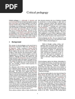 Basic Principles of Critical Pedagogy | PDF | English As A Second Or