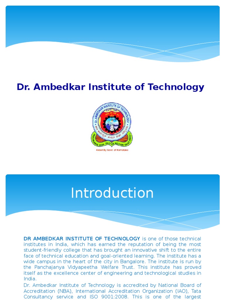 Ambedkar Institute of Technology | PDF | Engineering | Science And