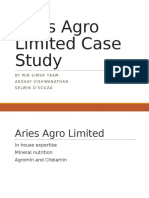 Aries Agro Limited Case Study
