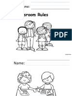 Classroom Rules Booklet