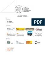 Programa provisional Congreso Cómic Zaragoza 2017