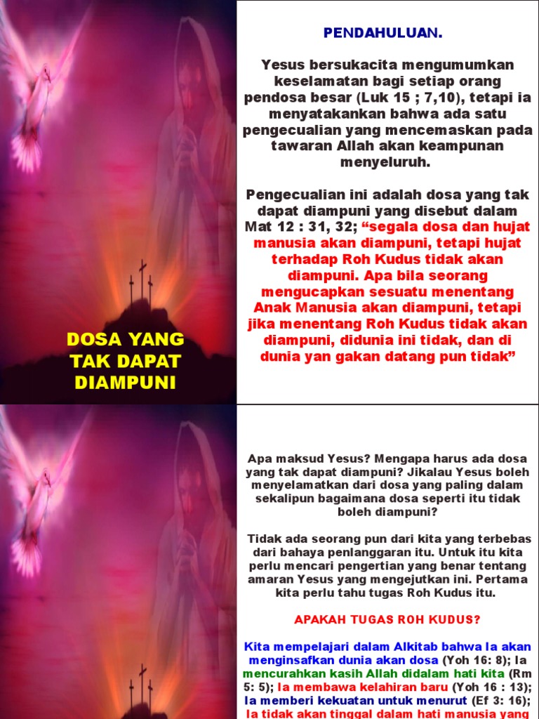 Dosa Yang Tak Dapat Diampuni Pdf
