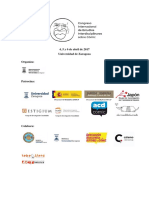 Programa Provisional Congreso Cómic Zaragoza (abril 2017)