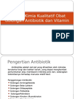 Analisis Kualitatif Antibiotik Dan Vitamin