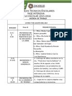 Agenda de Trabajo