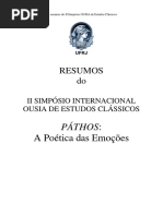 Páthos- A Poética Das Emoções - Ifcs - Ufrj