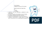 Indicaciones Post Quirúrgicas