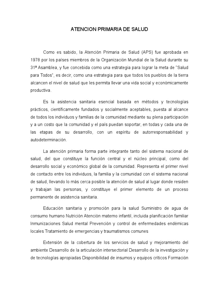 Atención Primaria de Salud en Venezuela | PDF | Hospital | Venezuela