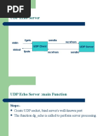 UDP Echo Server: Sendto Recvfrom Fgets Stdin Stdout