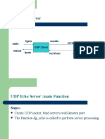 UDP Echo Server: Sendto Recvfrom Fgets Stdin Stdout