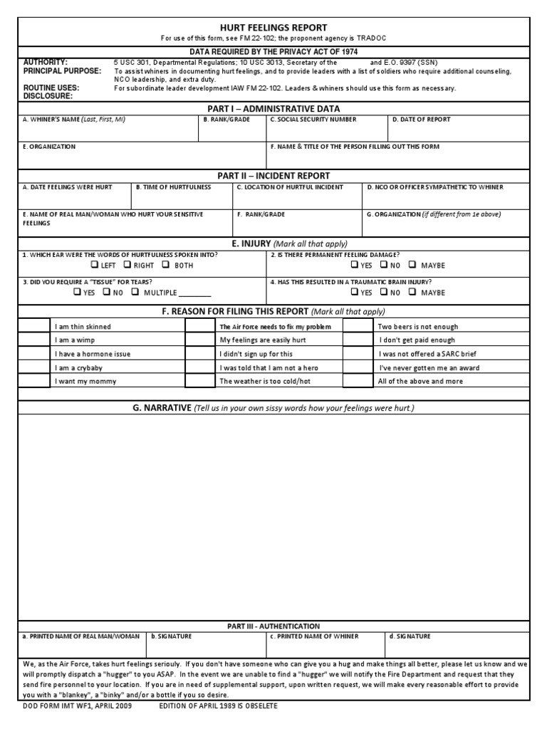 DoD FORM IMT WF11 MEME WAR PDF | PDF