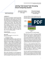 Improve Scheduling Task Based Task Grouping in Cloud Computing System