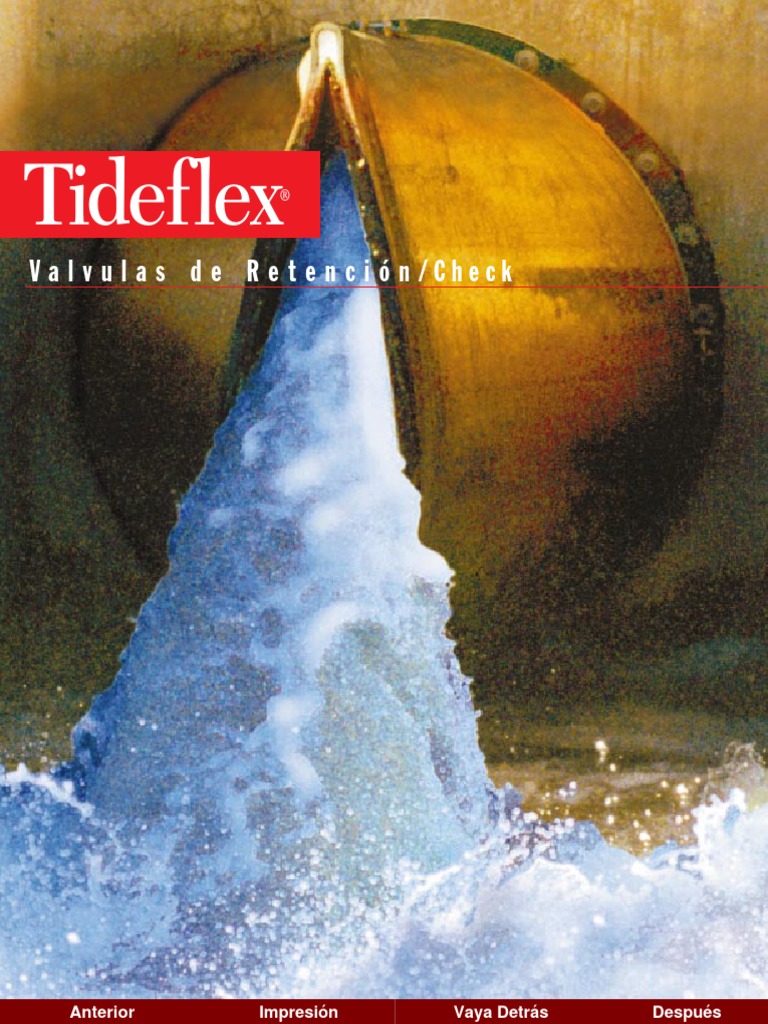 Valvulas Check Tideflex PDF | PDF | Agua | Residuos