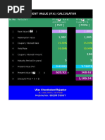 Present Value (P.V.) Calculator: (Pvif) (Pvifa) 1,000 1,000 1,000 1,000