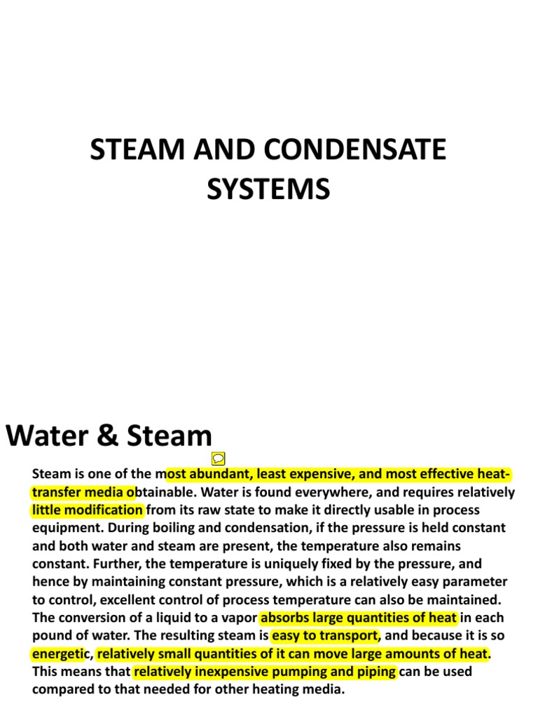Steam and Condensate Systems Steam Hvac