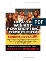 How To Win Any Powerlifting Competition
