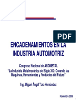 Encadenamientos en La Sector de La Industria Automotriz Canacintra Industria