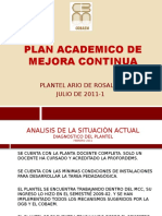 Plan Academico de Mejora Continua Presantacion