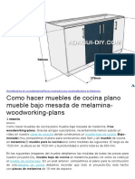 Cómo hacer un mueble de cocina bajo mesada de melamina