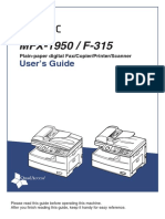 F-315, MFX-1950 User Guide