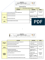 Plan Tutorial - 1º Bimestre Secundaria