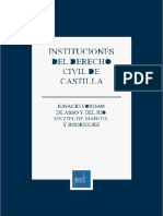 Jordán de Asso y del Río. Instituciones del derecho civil de Castilla. Lima, Instituto Pacífico, 2015.