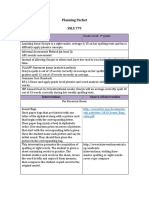 Planning Packet 3