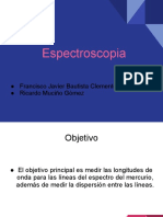 Presentación práctica de Espectroscopía