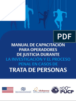 IDEHPUCP (2017) - Manual de Capacitación para Operadores de Justicia Durante La Investigación y El Proceso Penal en Casos de Trata de Personas (2a Ed) - Lima, PUCP, 2017