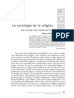Sociología religión: clásicos Durkheim Weber revisión estado arte