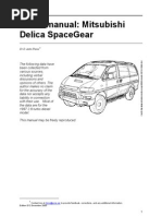 Mitsubishi Delica User Manual Spacegear 1997 E12