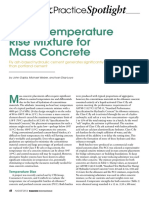 A Low Temperature Rise Mixture for Mass Concrete