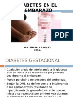 Ginecología y Obstetricia Clase 15 Diabetes en El Embarazo Dra. Anabela Criollo 2016