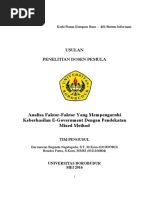 Contoh Proposal Dosen Pemula