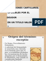 Excepciones Cartulares, Reales y Personales en El Derecho Comercial Costa Rica