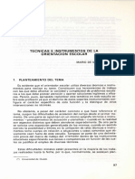 Técnicas e Instrumentos de La Orientación Escolar PDF