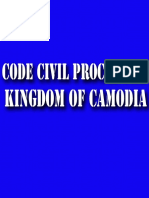 The Code of Civil Procedure of the Kingdom of Cambodia
