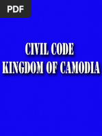 The Civil Code of The Kingdom of Cambodia