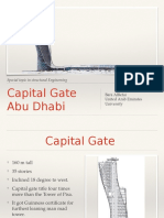 Capital Gate Abu Dhabi: Special Topic in Structural Engineering
