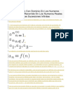 Funciones infinitas y sucesiones en números reales